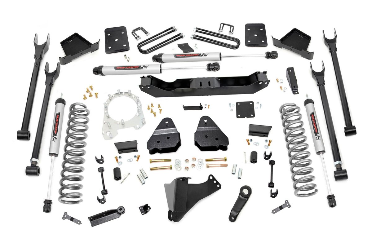 Ford F-350 Super Duty Suspension Lift Kit - Rough Country - 4-Link V2 - '17-'22